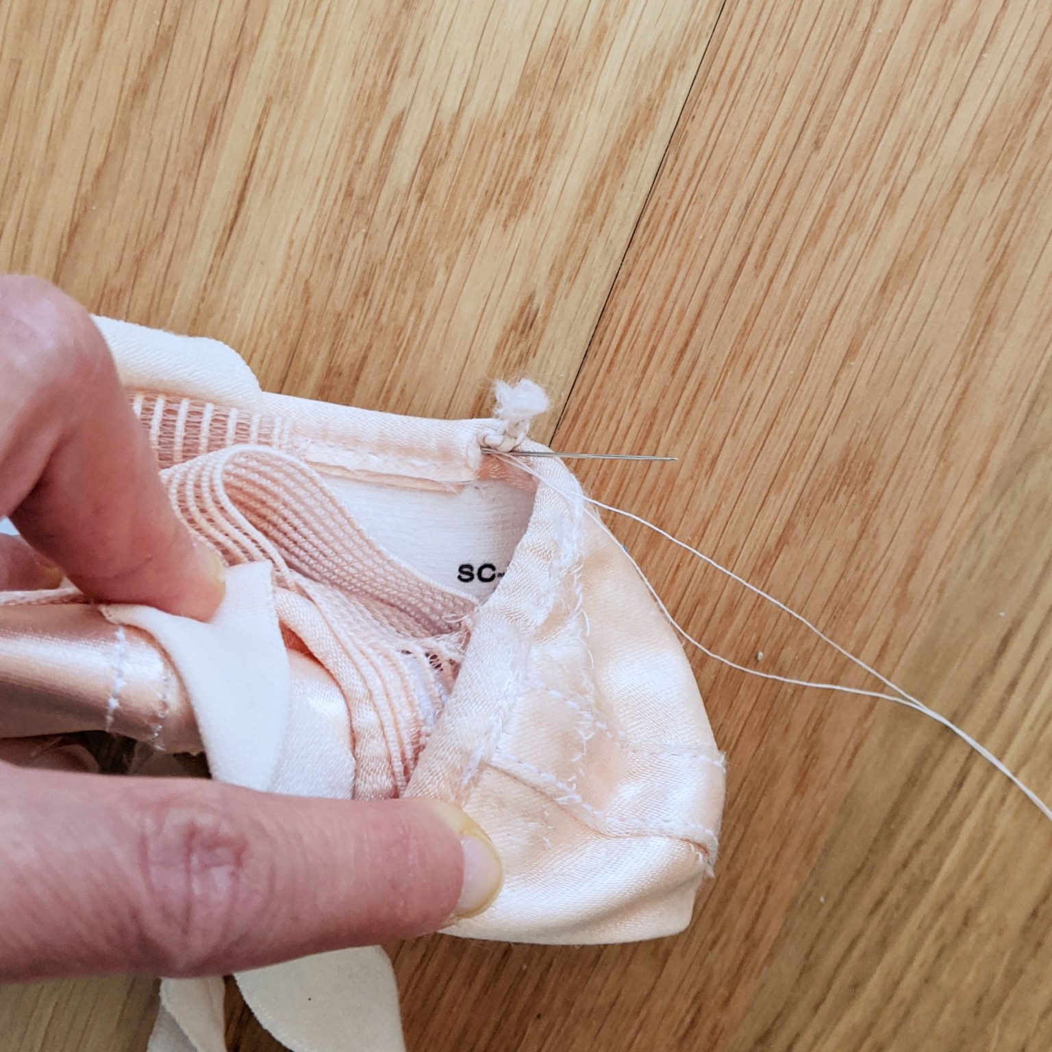 How To Reinsert a Drawstring Into a Gaynor Minden Pointe Shoe Kara Lee